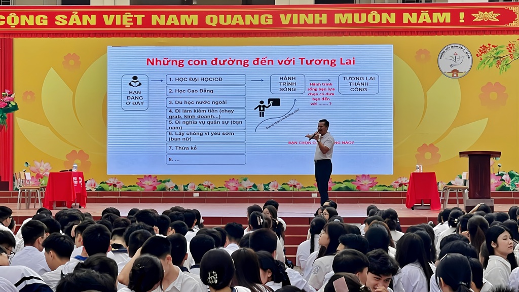 Đem học bổng của Hiệp hội KVBA Nhật Bản đến với trường THPT Thanh Oai A